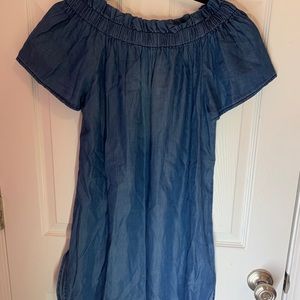 Blue Chambray Denim Dress